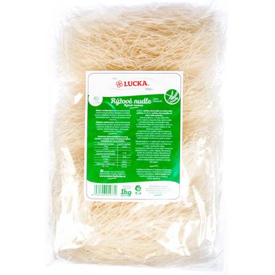 Rýžové nudle vlasové 1mm 1x1kg Lucka